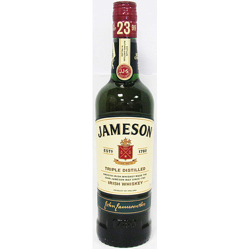 Jameson Irish Whiskey 40% PM £23.99 70Cl × 6