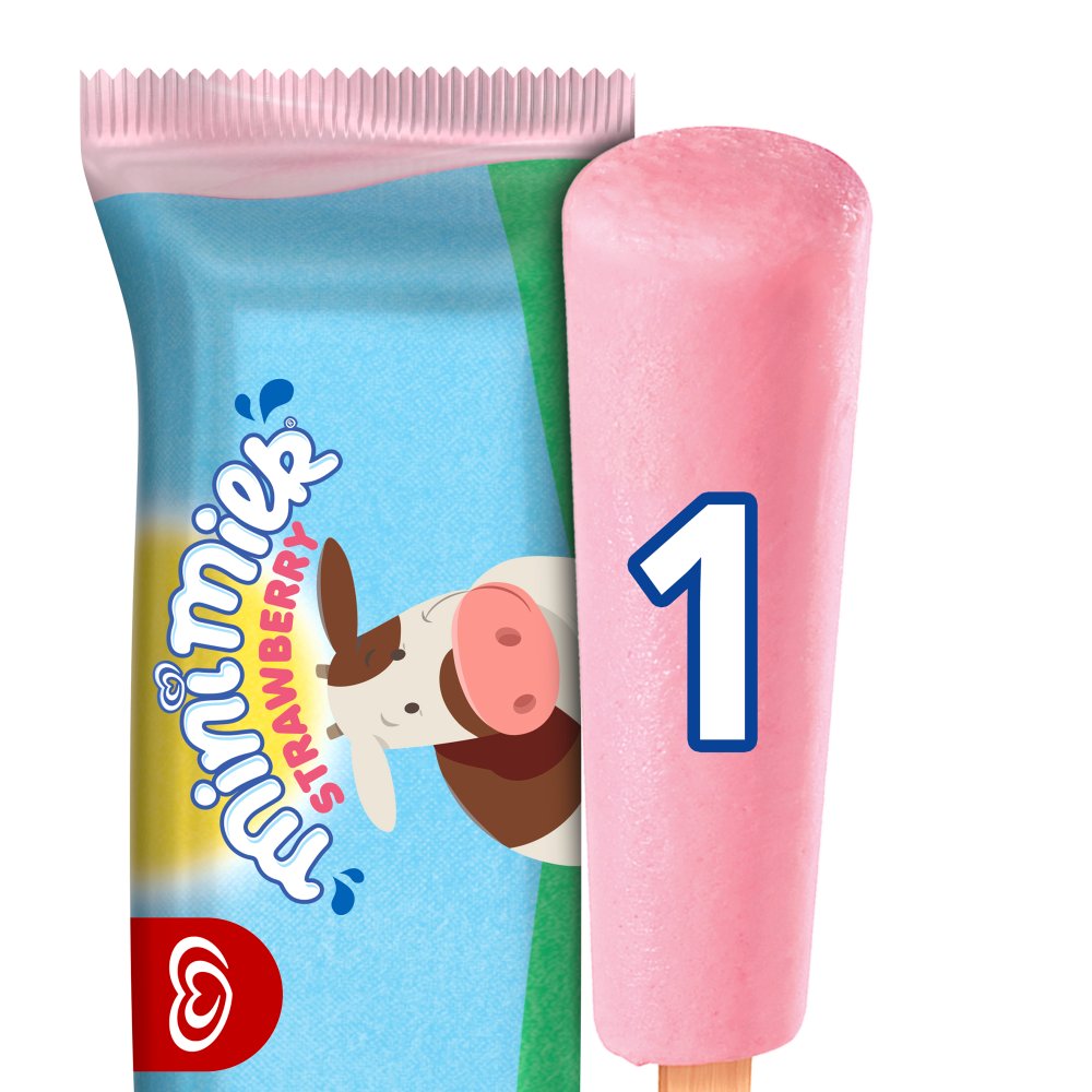Wall's Mini Milk Strawberry Ice Cream 35ml 35ml × 44 × 1