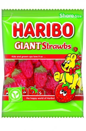 Haribo Giant Strawbs 75x825g