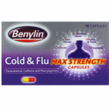 Benylin Cold & Flu Max Strength Capsules For 6x16's