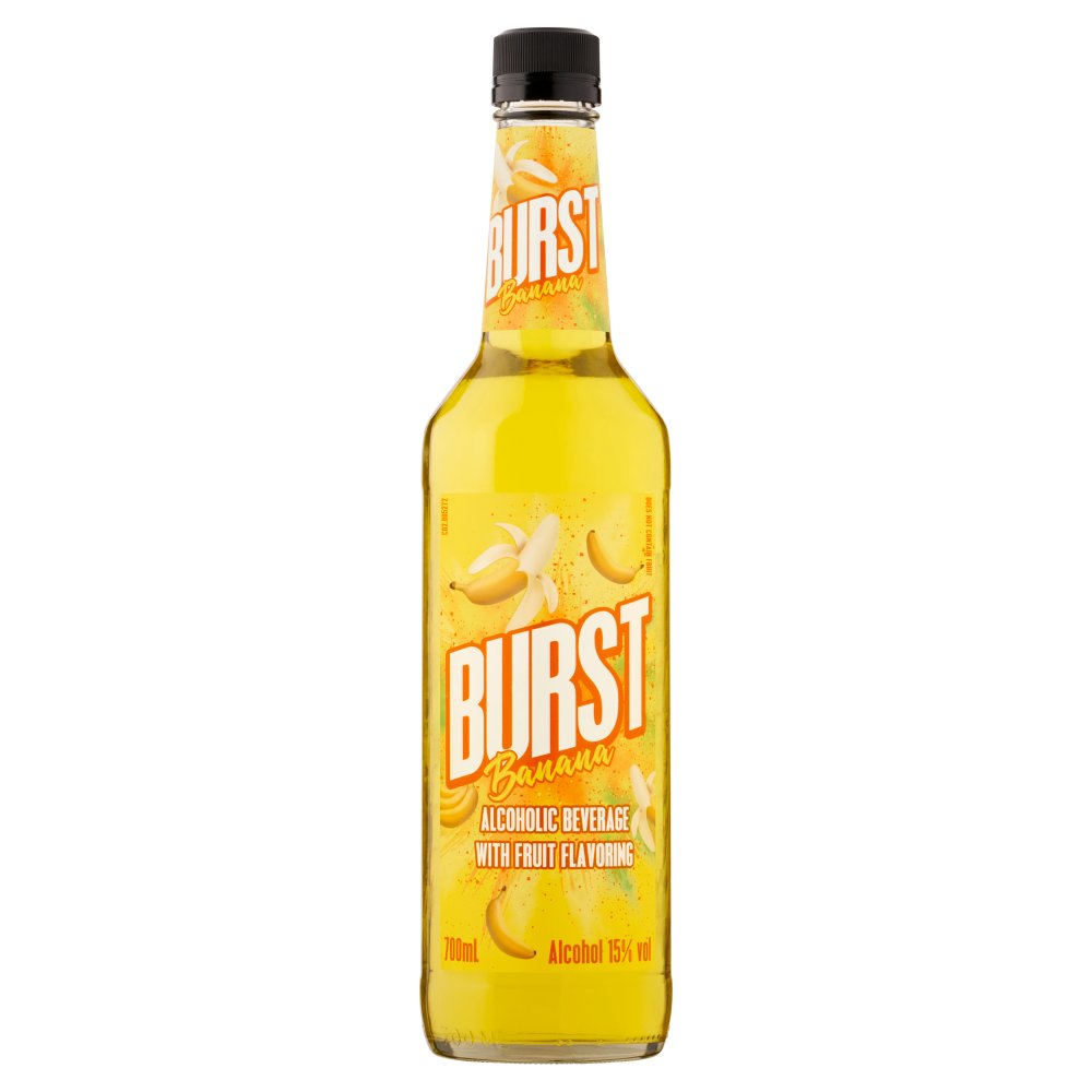 Burst Banana Alcoholic Beverage with Fruit Flavoring 700ml 70Cl × 6