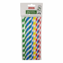 Caroline Paper Straws Multi Coloured 1x25's