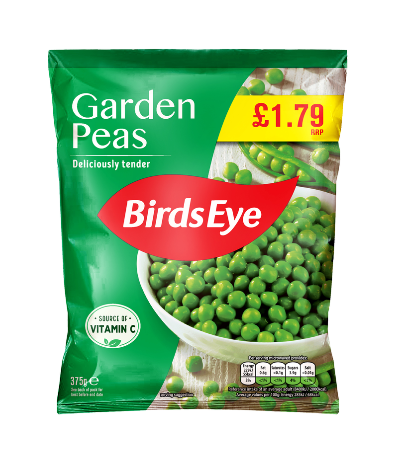 PM 1.79 Birds Eye Garden Peas 10x375g