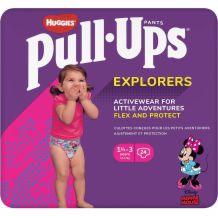 Huggies Puppups Explorers - Year Girl 2x24's