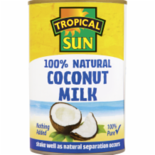 Tropical Sun % Natural Coconut Milk 6x400ml