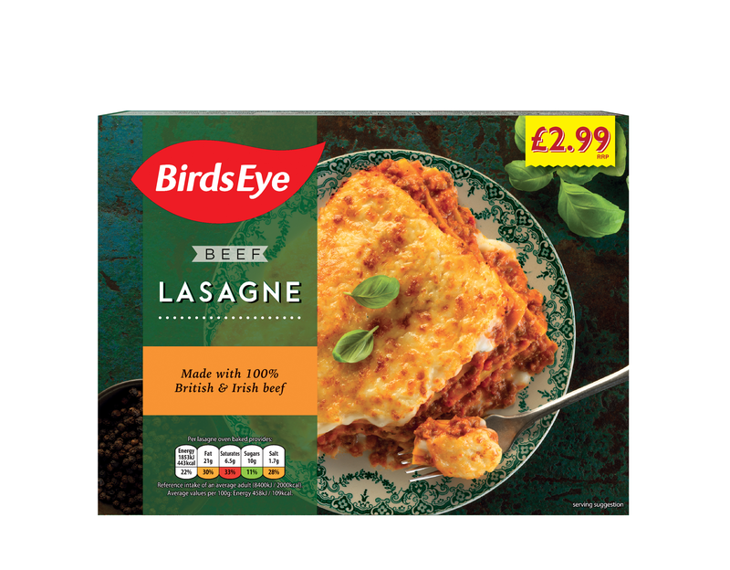 PM 2.99 Birds Eye Beef Lasagne 6x400g