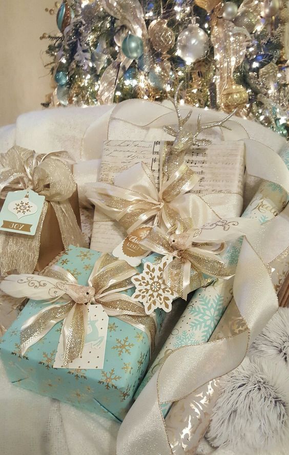 Patterned Gold/silver Giftwrap mx7cm 1x