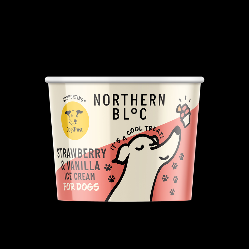 Northern Bloc DOG Strawb/Van CUP 24x100ml