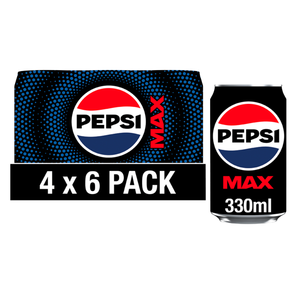 Pepsi Max Pack Cans 4x330ml E8