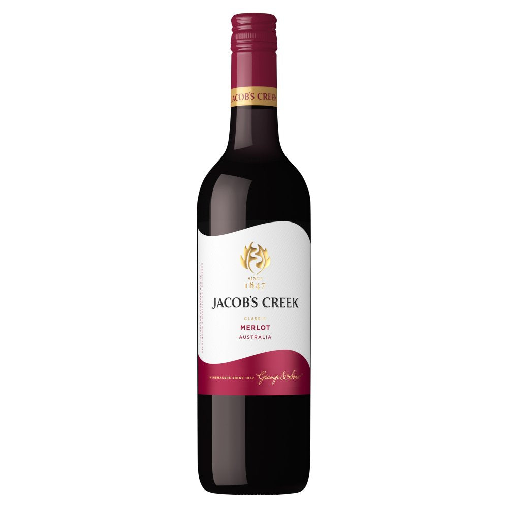 Jacob's Creek Merlot Red Wine 75cl 75Cl × 6