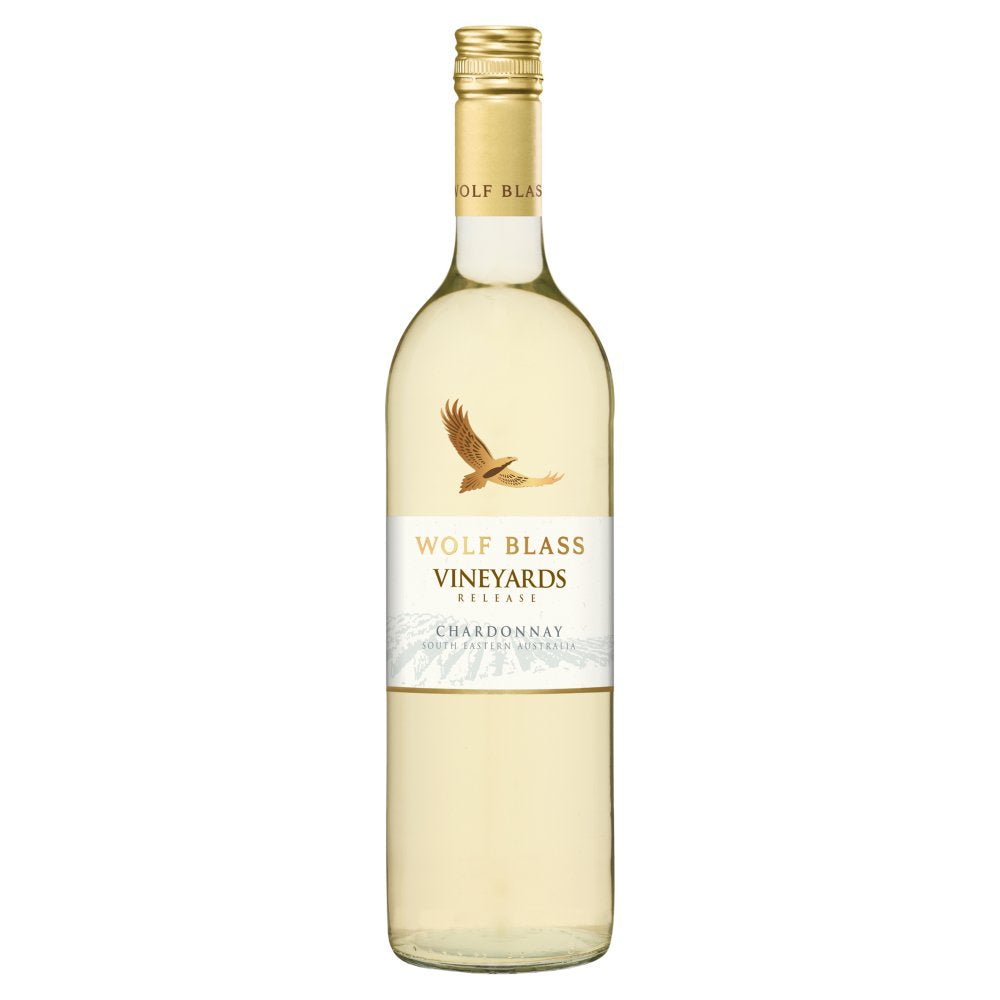 Wolf Blass Vineyards Release Chardonnay 750ml 75Cl × 6 × 1