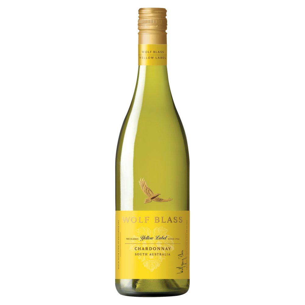 Wolf Blass Yellow Label Chardonnay 750ml 75Cl × 6