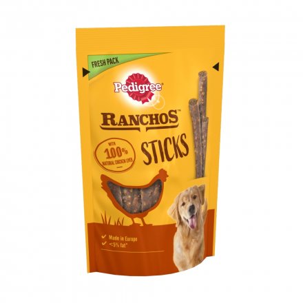 Pedigree Ranchos Sticks Chicken Liver 10x60g