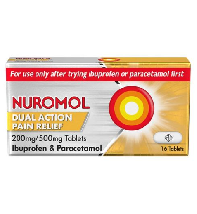 Nuromol Dual Action Ibuprofen & Paracetamol 6x16's