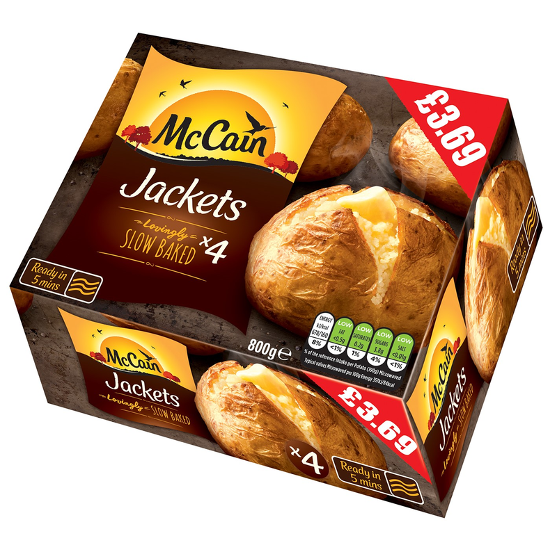 PM 3.69 McCains 4pk Jacket Potato 8x800g