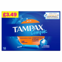 Tampax Compak Super Plus 6x18's