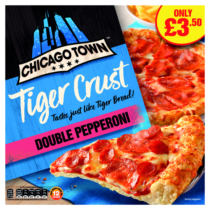 PM£3.50 Chicago Town Tiger Crust Pepperoni 10x320g