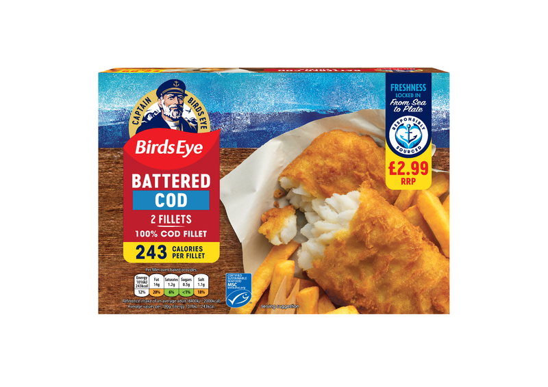 PM £2.99 Birds Eye 2 Cod In Crispy Batter 8x200g