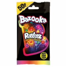 Bazooka Rattlerz Fruity Bag 24x40g(8)