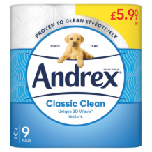 Andrex Classic Roll 4x9roll