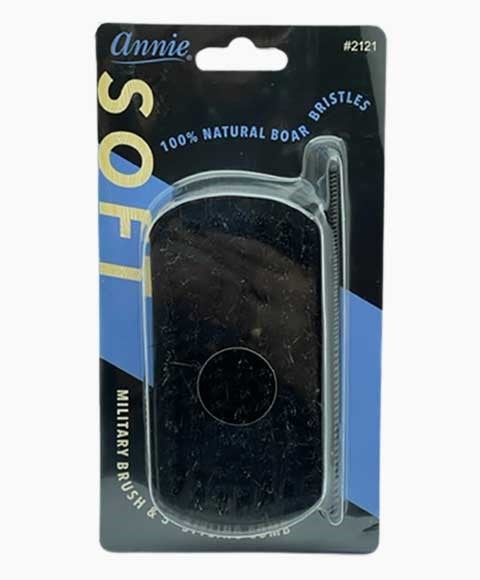 ANNIE SOFT MILITARY BRUSH WITH 5 STYLING COMB 2121 Hair Brushes and Combs Asetena Pa