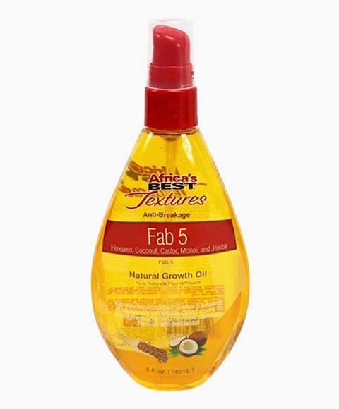 AFRICAS BEST TEXTURES FAB 5 NATURAL GROWTH OIL 148 ml Sprays, Serums and Oils Asetena Pa