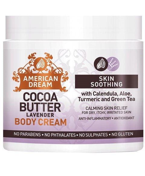 COCOA BUTTER LAVENDER BODY CREAM 453 g Skin Moisturizing Asetena Pa