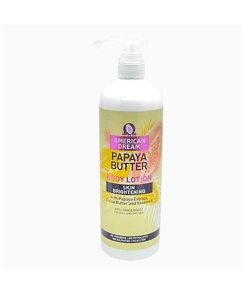 AMERICAN DREAM PAPAYA BUTTER BODY LOTION 750 ml Skin Moisturizing Asetena Pa