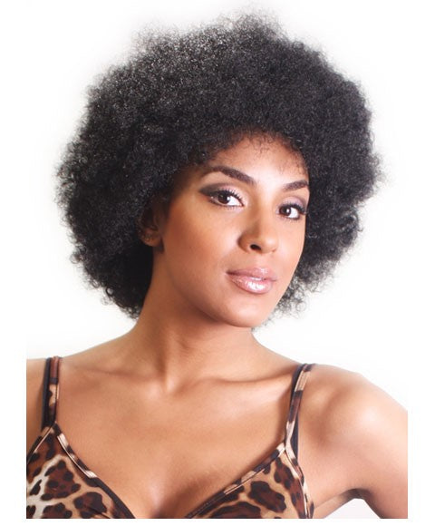 AFTRESS SYN AFRO WIG Color 1B Human Hair Wigs Asetena Pa