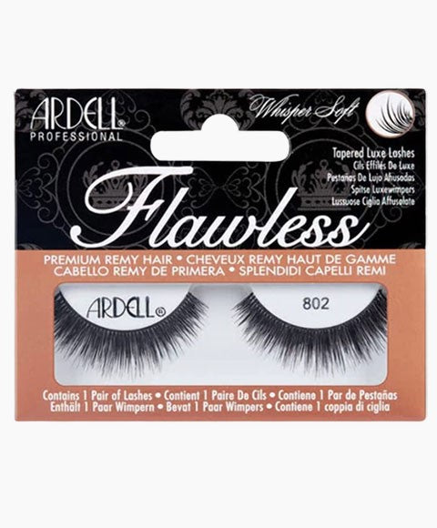 ARDELL FLAWLESS WHISPER SOFT TOPERED LUXE LASHES 802 Color Black Eye Makeup Asetena Pa