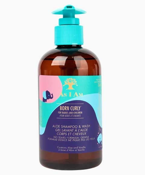 AS I AM BORN CURLY ALOE SHAMPOO AND WASH 240 ml Shampoo Asetena Pa
