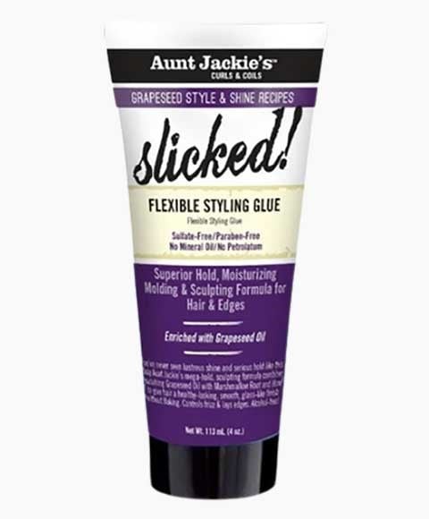 AUNT JACKIES GRAPESEED SLICKED FLEXIBLE STYLING GLUE 114 g Hair Styling Asetena Pa