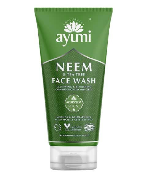 AYUMI NATURALS NEEM AND TEA TREE FACE WASH 150 ml Skin Wash Asetena Pa