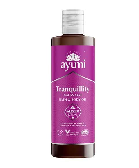 AYUMI NATURALS TRANQUILITY MASSAGE OIL 250 ml Skin Moisturizing Asetena Pa