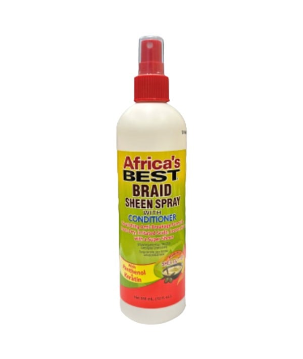 AFRICAS BEST BRAID SHEEN SPRAY CONDITIONER 375 ml (Pack of 2) Sprays, Serums and Oils Asetena Pa