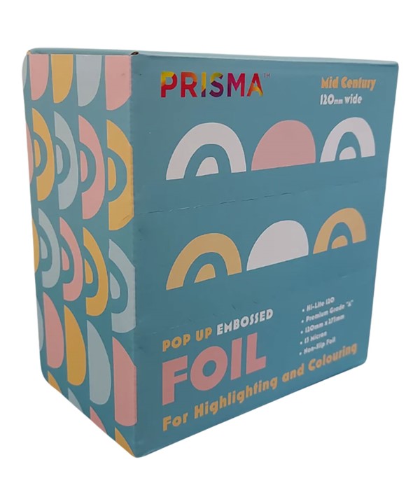 PRISMA POP UP EMBOSSED MID CENTURY FOIL 120 mm x 273 mm Hair Color Asetena Pa