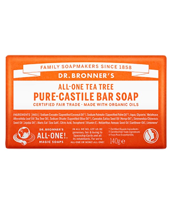 ALL ONE TEA TREE PURE CASTILE BAR SOAP 140 g Body Care Asetena Pa