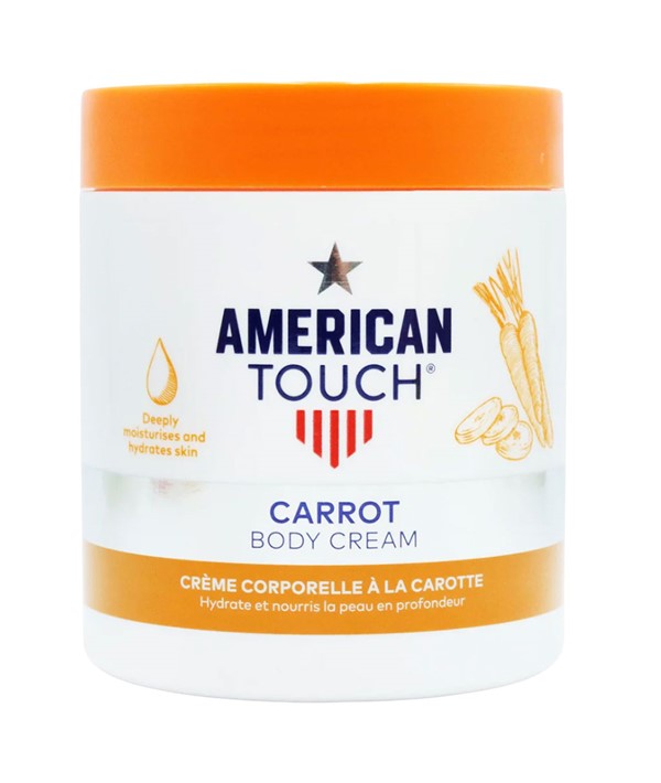 AMERICAN TOUCH CARROT BODY CREAM 500 ml Skin Moisturizing Asetena Pa