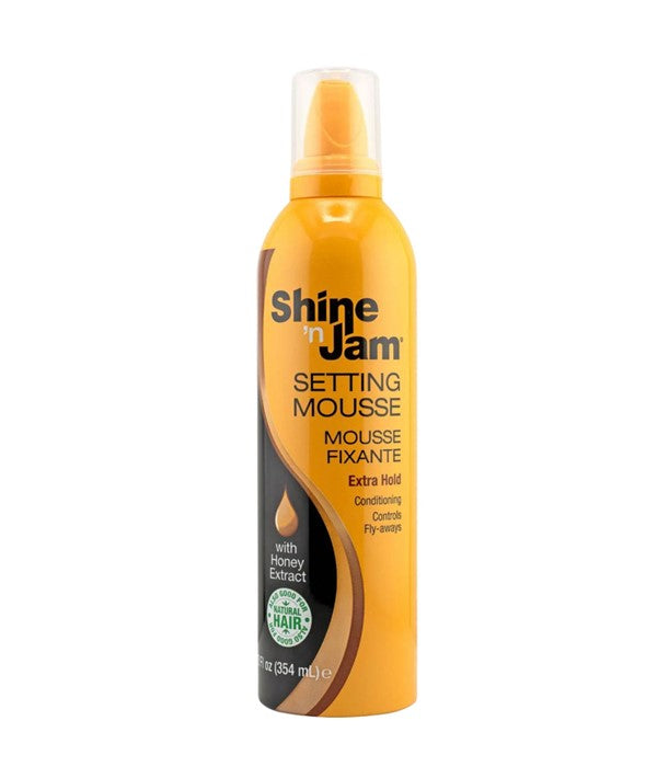 SHINE N JAM HONEY EXTRACT EXTRA HOLD SETTING MOUSSE 354 ml Hair Styling Asetena Pa