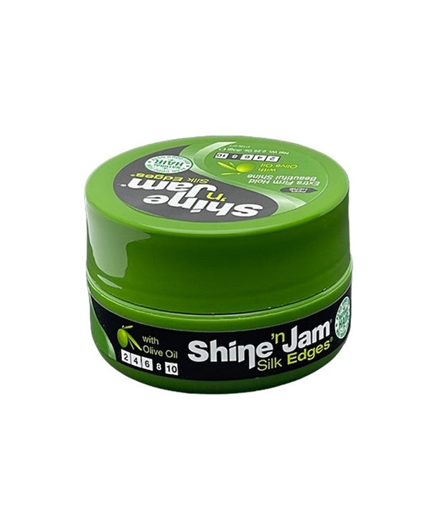 SHINE N JAM SILK EDGES WITH OLIVE OIL 227 g Hair Styling Asetena Pa