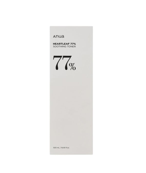 HEARTLEAF 77 PERCENT SOOTHING TONER 500 ml Korean Skincare Asetena Pa