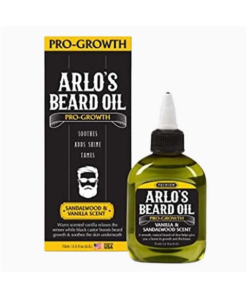 ARLOS PRO GROWTH BEARD OIL WITH SANDALWOOD AND VANILLA SCENT 75 ml Shaving Asetena Pa