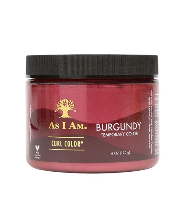 AS I AM CURL COLOR BURGUNDY TEMPORARY COLOR 170 g Hair Color Asetena Pa