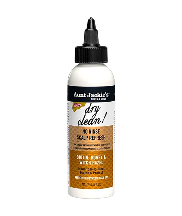AUNT JACKIES DRY CLEAN NO RINSE SCALP REFRESH 177ml No Coulor Conditioner Asetena Pa