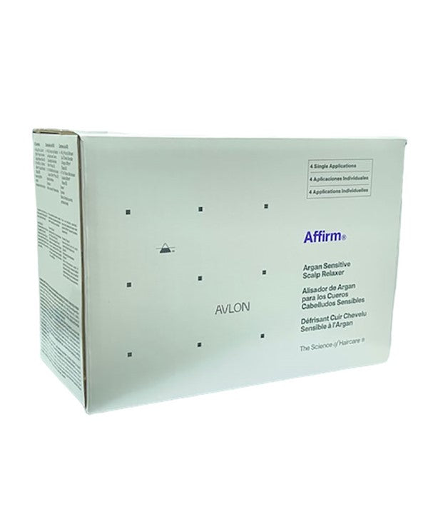 AFFIRM SENSITIVE SCALP CREME RELAXER WITH ARGAN OIL 4 Single Applications Relaxer n Texturizer Asetena Pa