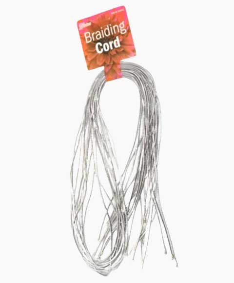 BLOOM BRAIDING CORD BC001S Color Silver Kids Hair Accessories Asetena Pa