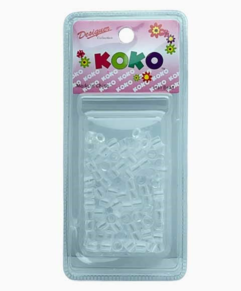 DESIGNER COLLECTION KOKO HAIR BEADS PB05 Small Color Clear Kids Hair Accessories Asetena Pa