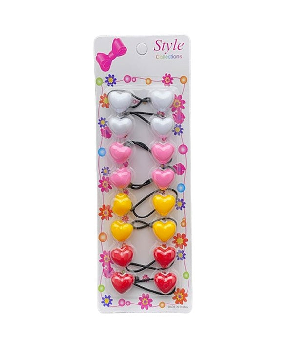 STYLE COLLECTION HEART CARDED BUBBLES ST06 Kids Hair Accessories Asetena Pa