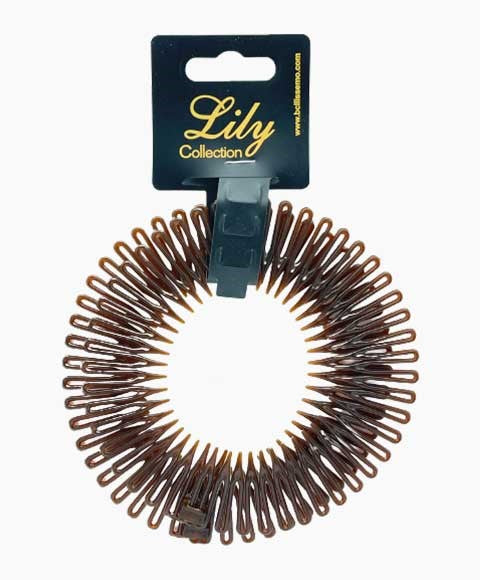 LILY COLLECTION FLEXI COMBS HAIR BAND RS09BR Color Brown Kids Hair Accessories Asetena Pa