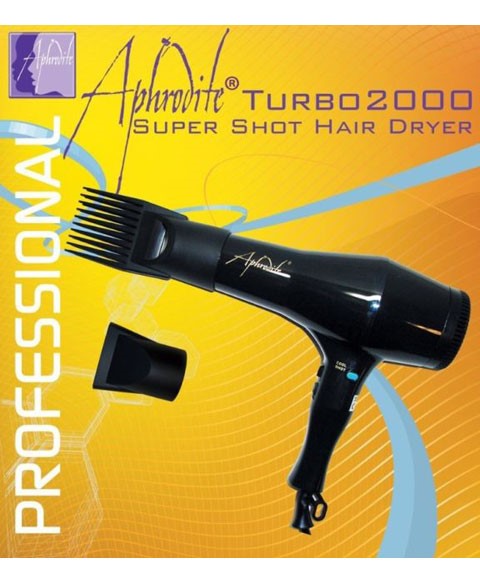 APHRODITE PROFESSIONAL SUPER SHOT HAIR DRYER TURBO 2000 Hair Dryers Asetena Pa
